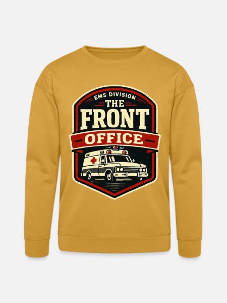 EMS Front Office Driver Badge - Bella + Canvas Unisex Sweatshirt - heather mustard
