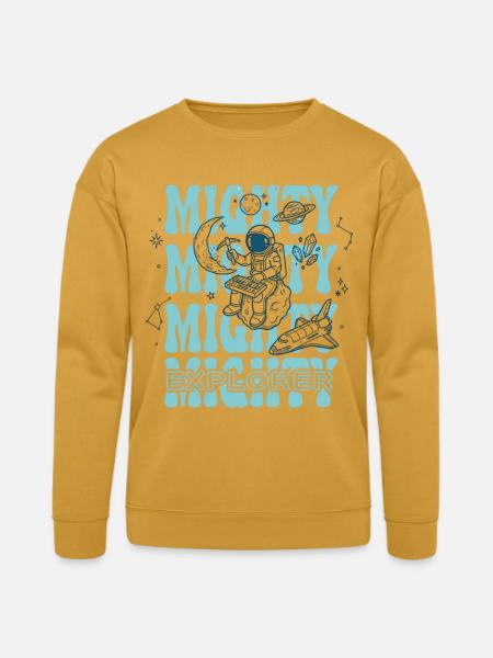 Moonlit Explorer Astronaut - Bella + Canvas Unisex Sweatshirt - heather mustard