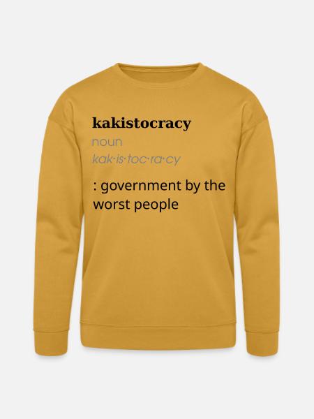 Kakistocracy Definition - Bella + Canvas Unisex Sweatshirt - heather mustard