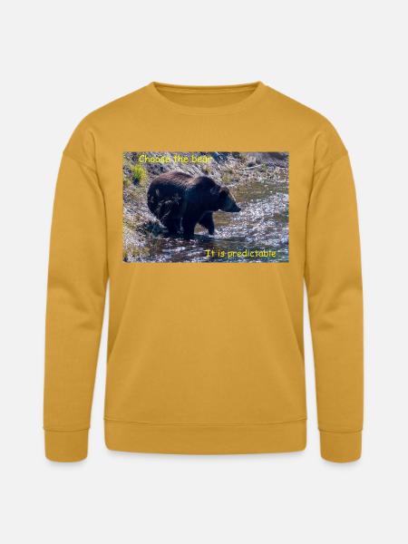 Choose The Bear - Bella + Canvas Unisex Sweatshirt - heather mustard