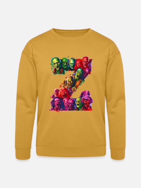 alphabet Z - Bella + Canvas Unisex Sweatshirt - heather mustard