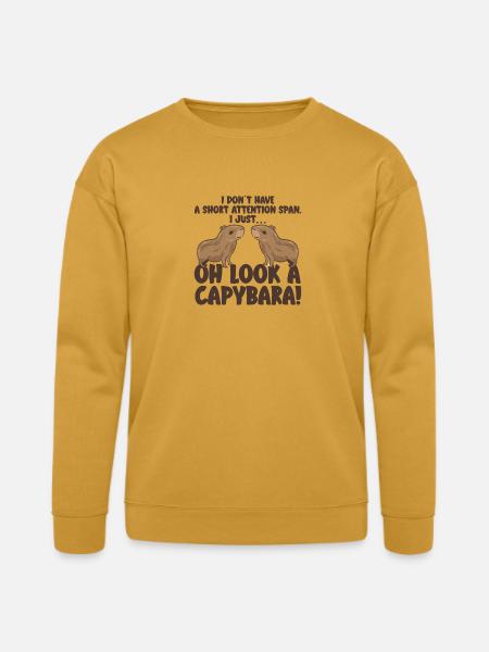 Capybara zoo animal design - Bella + Canvas Unisex Sweatshirt - heather mustard