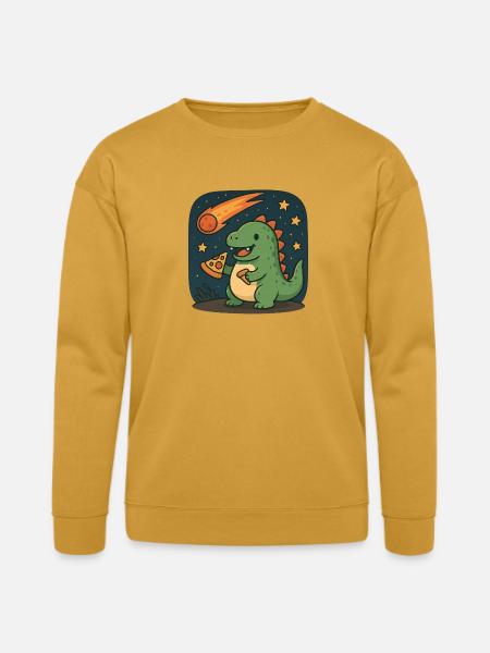 Dinosaur Space Adventure Design - Bella + Canvas Unisex Sweatshirt - heather mustard