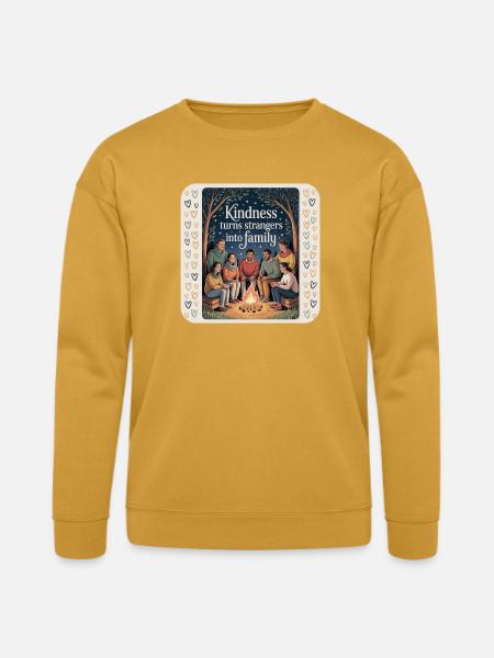 Kindness Celebrates Family Bonding - Bella + Canvas Unisex Sweatshirt - heather mustard