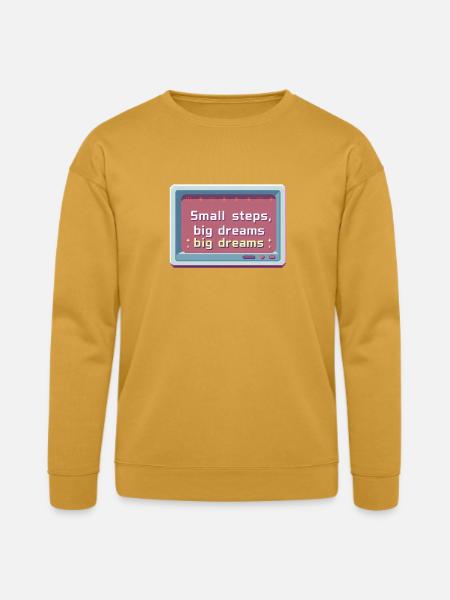 Small Steps Big Dreams Pixel - Bella + Canvas Unisex Sweatshirt - heather mustard