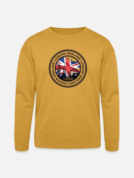 Union Jack London Skyline - Bella + Canvas Unisex Sweatshirt - heather mustard