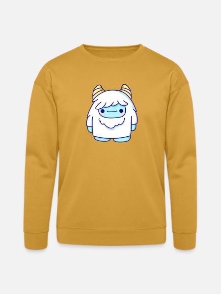 Cute Cryptid Yeti - Bella + Canvas Unisex Sweatshirt - heather mustard