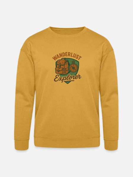 Wanderlust Explorer - Bella + Canvas Unisex Sweatshirt - heather mustard