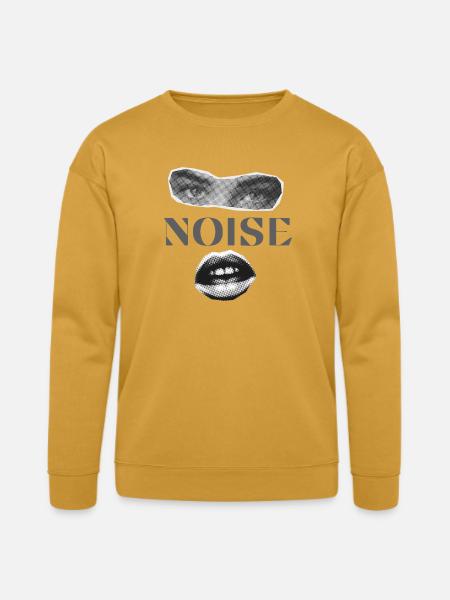 Halftone Noise Face - Bella + Canvas Unisex Sweatshirt - heather mustard