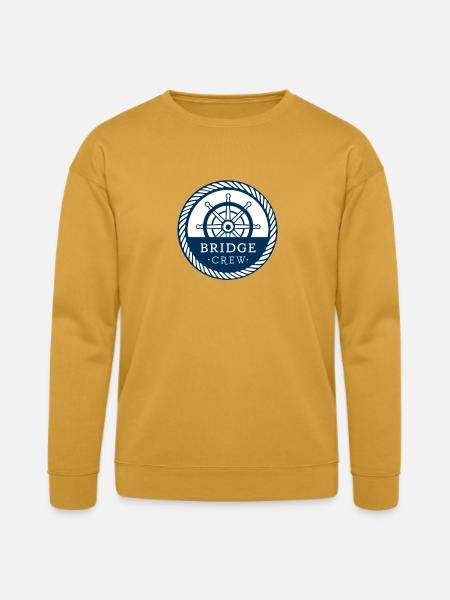 Bridge Crew Nautical Command Badge - Bella + Canvas Unisex Sweatshirt - heather mustard