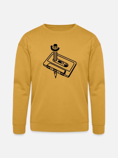 Unique Cassette Mixtape Relationship - Bella + Canvas Unisex Sweatshirt - heather mustard
