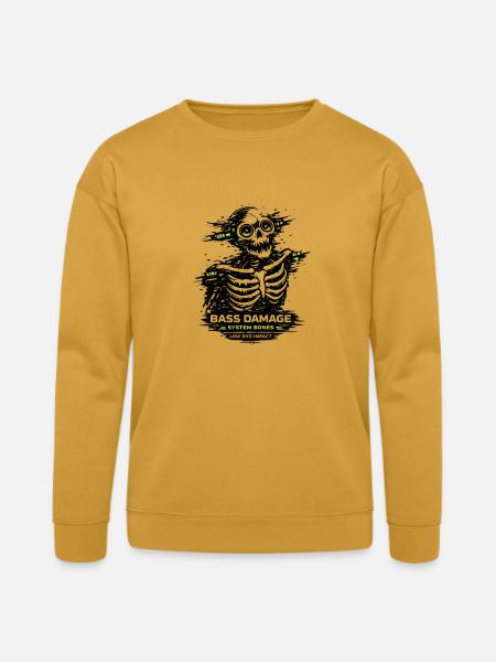 System Bones: Neon Circuit Monster - Bella + Canvas Unisex Sweatshirt - heather mustard
