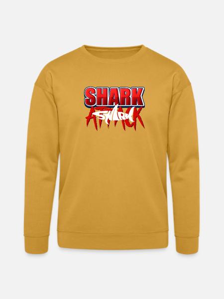 Shark Attack Bold Graphic - Bella + Canvas Unisex Sweatshirt - heather mustard
