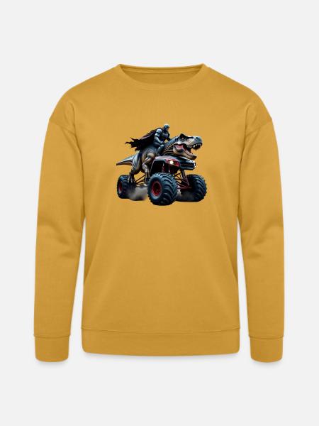 Prehistoric Power Rider - Bella + Canvas Unisex Sweatshirt - heather mustard