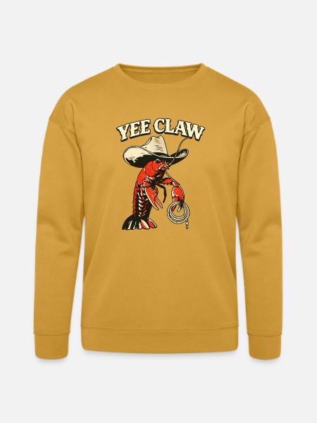 Yee Claw Lobster Cowboy - Bella + Canvas Unisex Sweatshirt - heather mustard