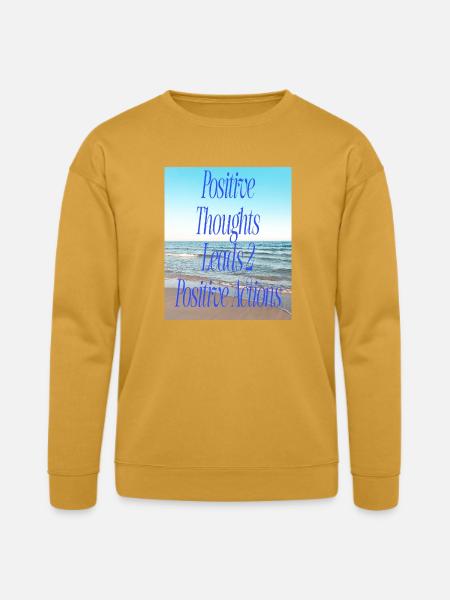 Positive Thoughts, Positive Actions - Bella + Canvas Unisex Sweatshirt - heather mustard