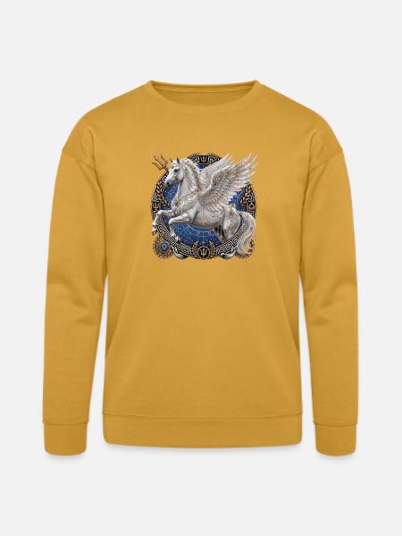 Pegasus Divine Steed - Bella + Canvas Unisex Sweatshirt - heather mustard