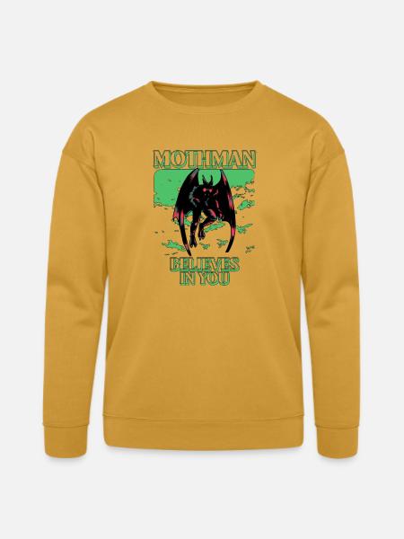 Mothman Believes In You - Bella + Canvas Unisex Sweatshirt - heather mustard