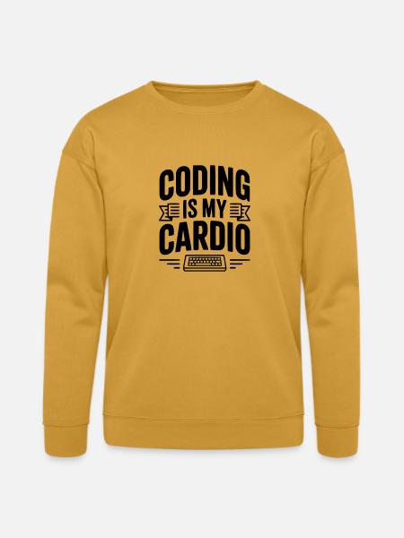 Coding Is My Cardio - Bella + Canvas Unisex Sweatshirt - heather mustard