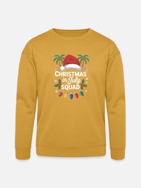Christmas in July Squad - Bella + Canvas Unisex Sweatshirt - heather mustard