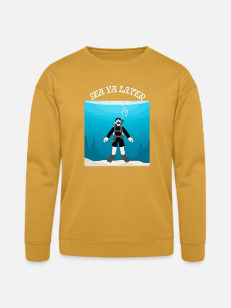 Sea_Ya_Later - Bella + Canvas Unisex Sweatshirt - heather mustard