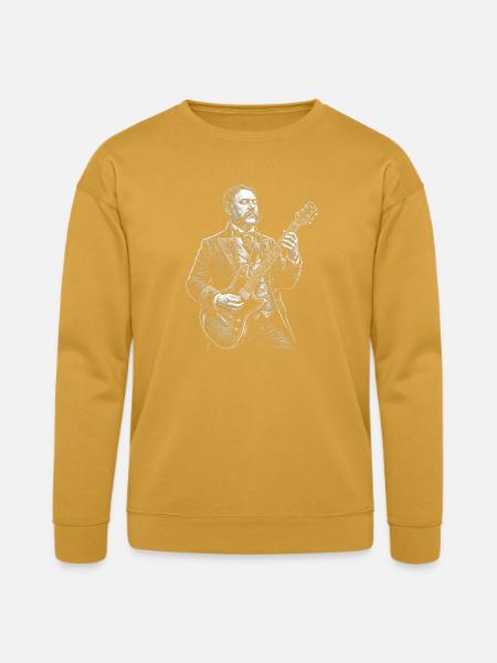 Chester A. Arthur Playing Guitar - Bella + Canvas Unisex Sweatshirt - heather mustard