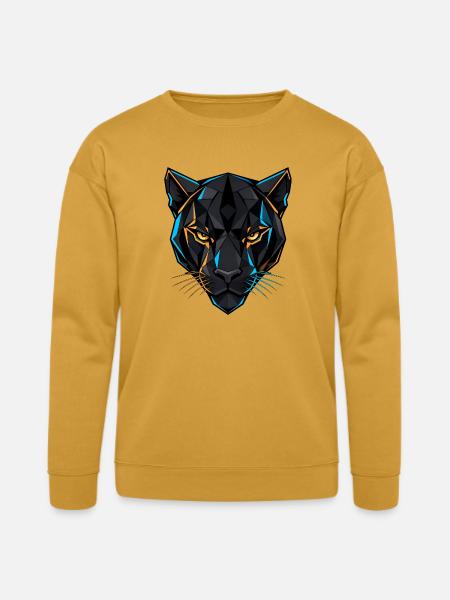 Neon Panther Wild Precision - Bella + Canvas Unisex Sweatshirt - heather mustard