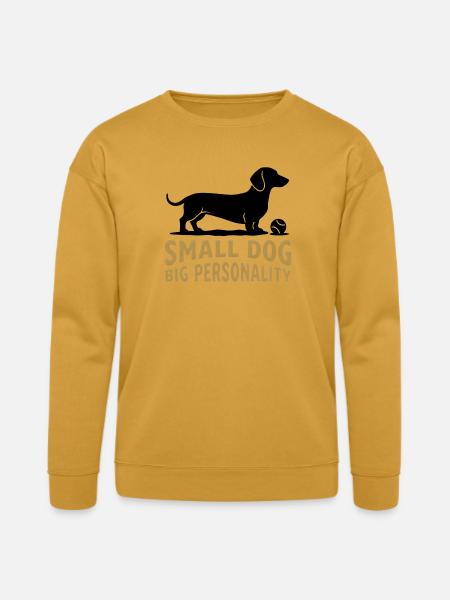 Small Dog Big Personality - Bella + Canvas Unisex Sweatshirt - heather mustard