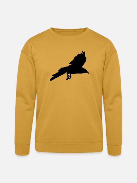 Raven, Crow - Bella + Canvas Unisex Sweatshirt - heather mustard