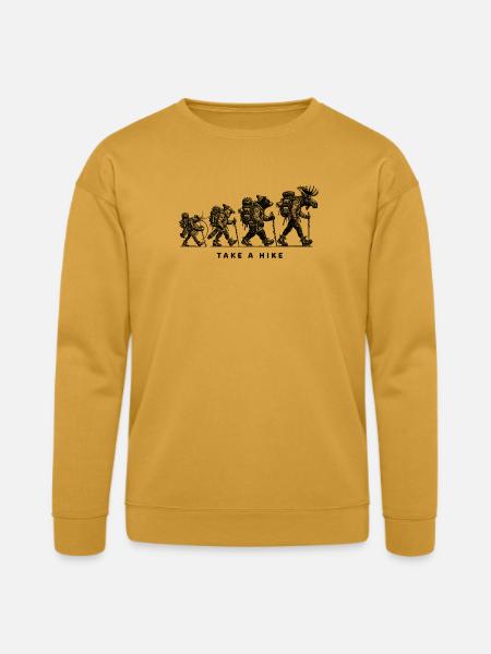 Midnight Silhouette Minimal Tee - Bella + Canvas Unisex Sweatshirt - heather mustard
