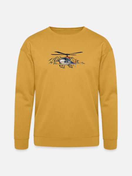 Helicopter in action - Bella + Canvas Unisex Sweatshirt - heather mustard