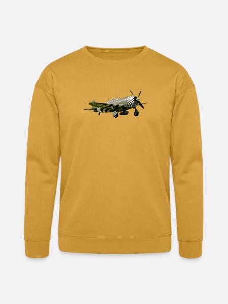 P-47 Thunderbolt - Bella + Canvas Unisex Sweatshirt - heather mustard
