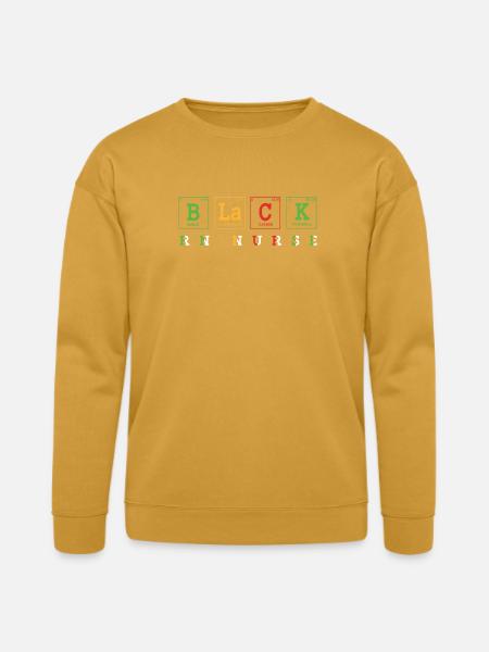 Black Nurse Registered Nurse - Bella + Canvas Unisex Sweatshirt - heather mustard