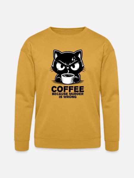 Murder is wrong - Bella + Canvas Unisex Sweatshirt - heather mustard