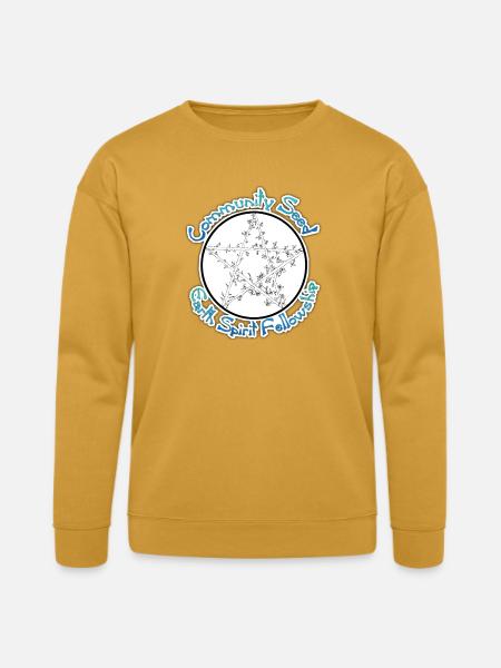 CS_Logo-HighQ-Transparent_Shadow - Bella + Canvas Unisex Sweatshirt - heather mustard