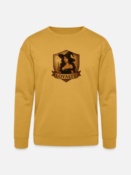 Witch Loyalty Shield Emblem - Bella + Canvas Unisex Sweatshirt - heather mustard