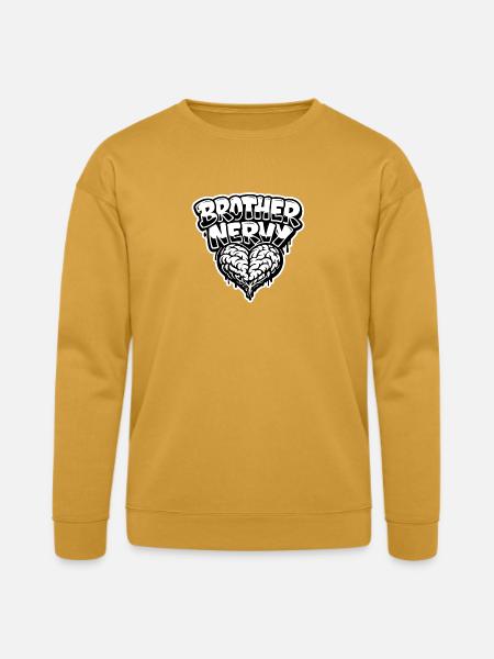 Brother Nervy Heart - Bella + Canvas Unisex Sweatshirt - heather mustard
