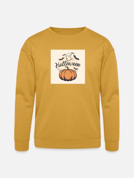 Moonlit Pumpkin Halloween - Bella + Canvas Unisex Sweatshirt - heather mustard