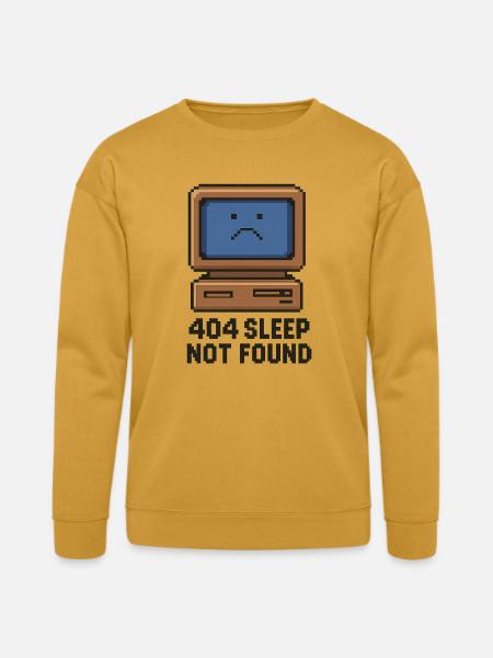 404 Sleep Not Found - Bella + Canvas Unisex Sweatshirt - heather mustard