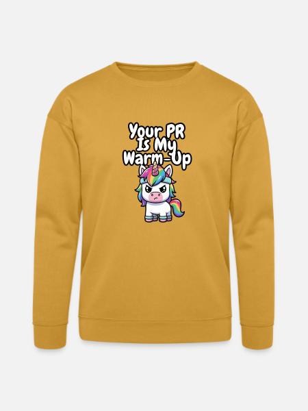 Your PR Is My Warm-Up - Bella + Canvas Unisex Sweatshirt - heather mustard