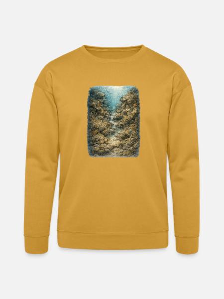 Hidden Ocean Animals - Bella + Canvas Unisex Sweatshirt - heather mustard