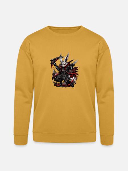 Nightshade Rabbit Gunslinger - Bella + Canvas Unisex Sweatshirt - heather mustard