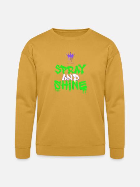 Spray and Shine Graffiti - Bella + Canvas Unisex Sweatshirt - heather mustard