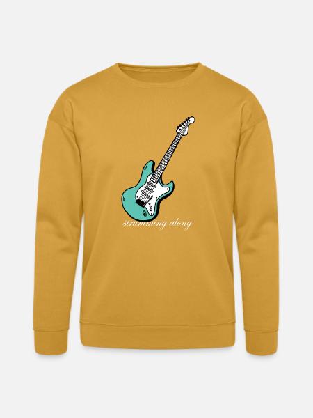 Strumming_Along - Bella + Canvas Unisex Sweatshirt - heather mustard