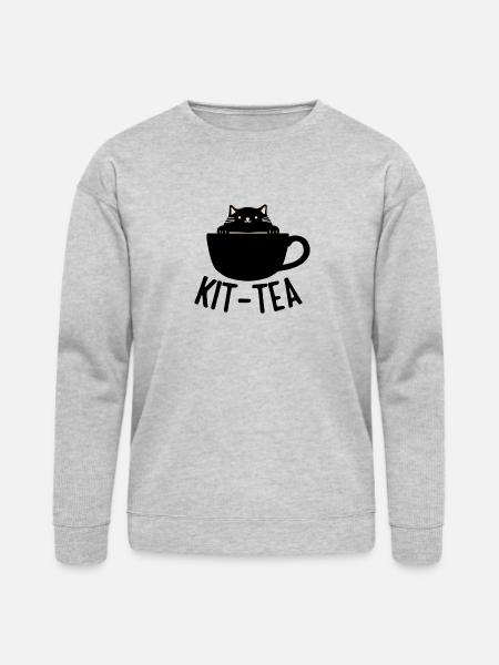 Funny Cat - Bella + Canvas Unisex Sweatshirt - heather gray