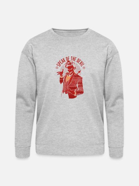Speak Of The Devil - Bella + Canvas Unisex Sweatshirt - heather gray
