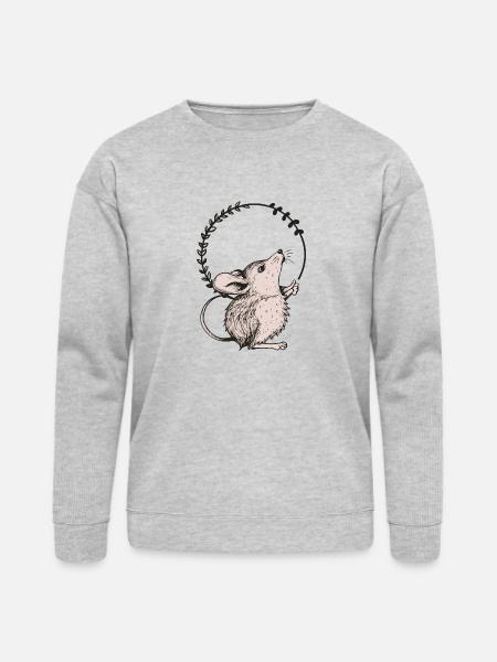 Mouse - Bella + Canvas Unisex Sweatshirt - heather gray