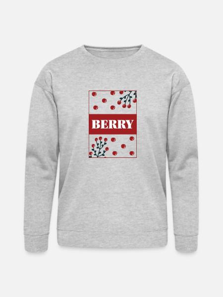 Berry - Bella + Canvas Unisex Sweatshirt - heather gray