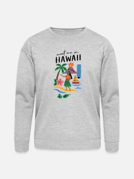 Hawaii Adventure Summer Tee - Bella + Canvas Unisex Sweatshirt - heather gray