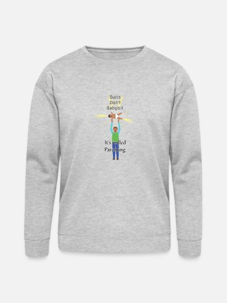 Dads Don't Babysit - Bella + Canvas Unisex Sweatshirt - heather gray
